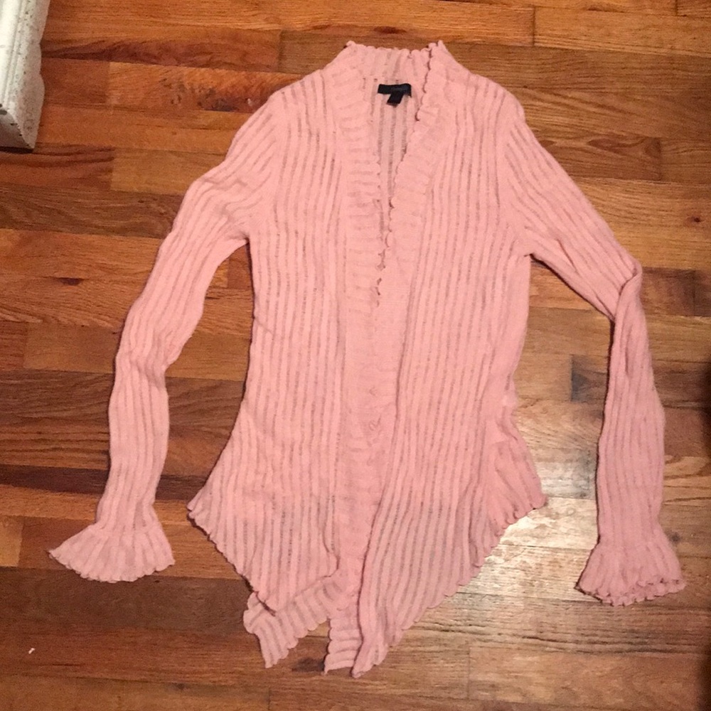 Pink express sweater cardigan